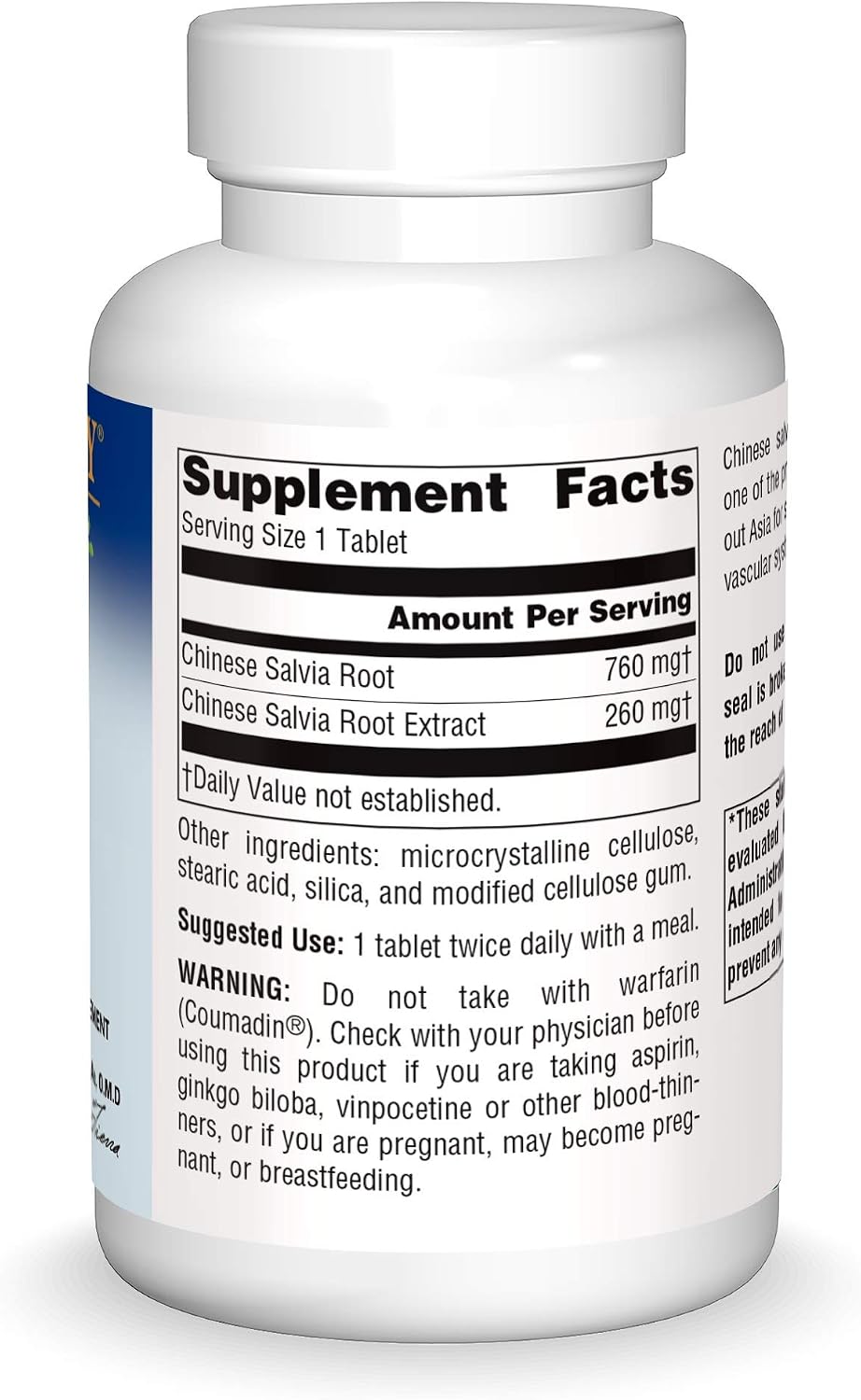 Salvia 1020 mg - 120 Comprimidos - Planetary Herbals