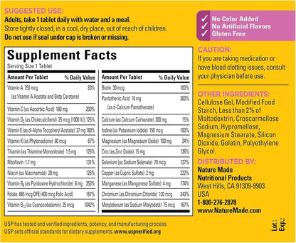 Nature Made Multivitamínico para Mujeres 50+ – Función inmunitaria: Las vitaminas C y D, junto con el zinc, – Image 2
