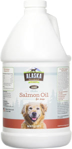 Wild Alaskan Salmon Oil for Dogs - Omega 3 EPA & DHA Supplement - 64 fl oz (1.9 L) with Pump