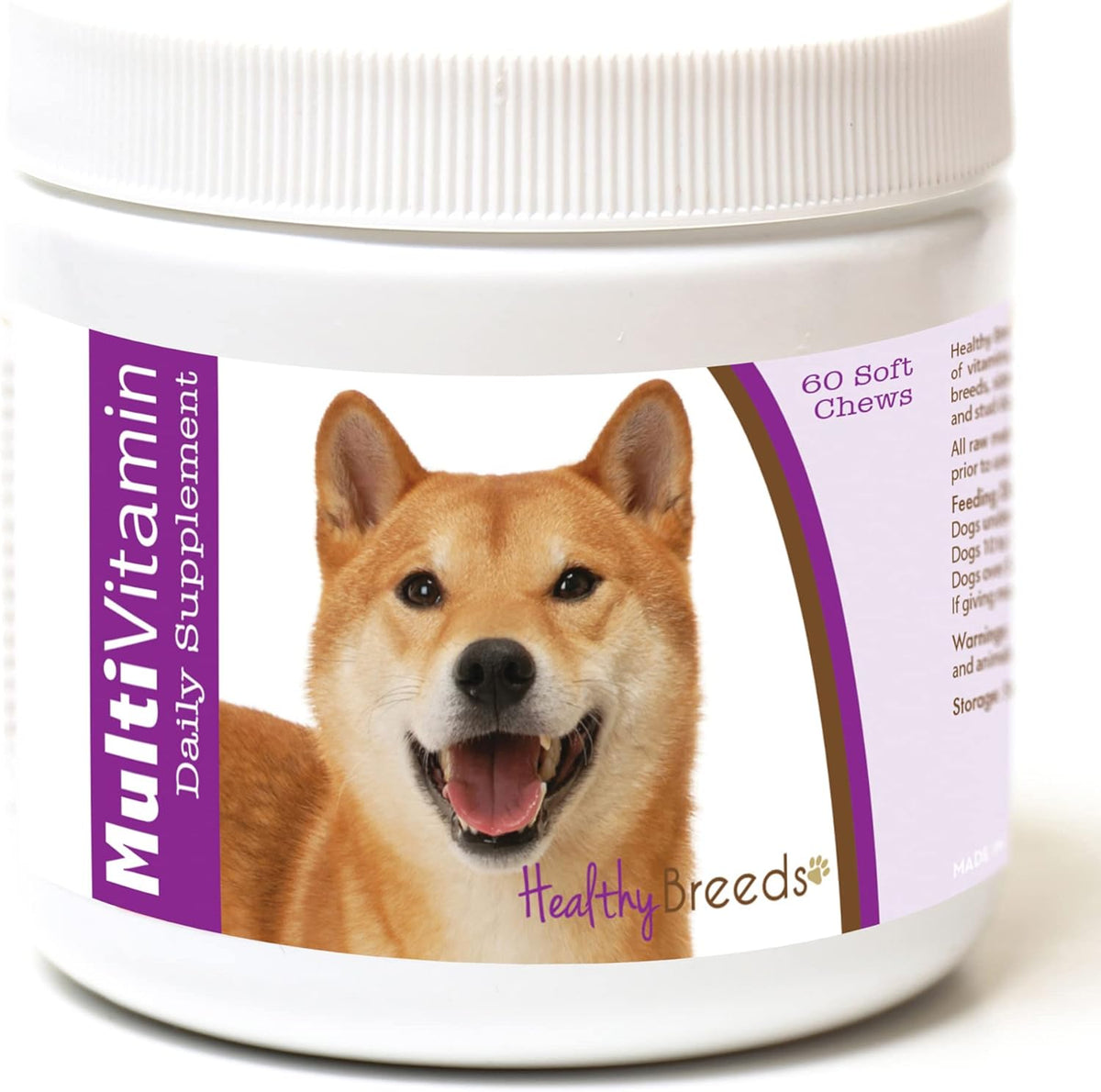 Healthy Breeds Golosinas Blandas Multivitamínicas para Perros Shiba Inu, 60 Unidades – Image 1