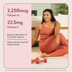 Bariatric Advantage High ADEK Masticable con Hierro - Multivitamínico para Pacientes Bariátricos - Vitaminas A, D, E y K - Incluye Vitaminas B - Sabor Tropical - 60 Comprimidos Masticables