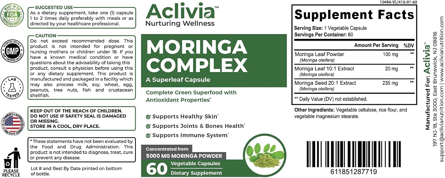 Moringa Complex - 5000mg - 60 Cápsulas