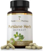 Florida Herbal Pharmacy - Extracto de Verdolaga (Purslane) en Cápsulas 10:1, 120 Cápsulas