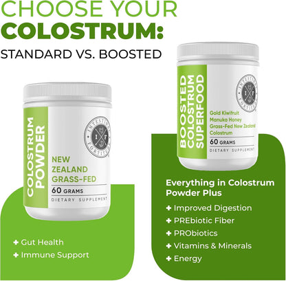 Intestinal Fortitude Boosted Colostrum Superfood: Colostrum Bovino, Kiwi Dorado y Miel de Manuka (150 g) – Image 2