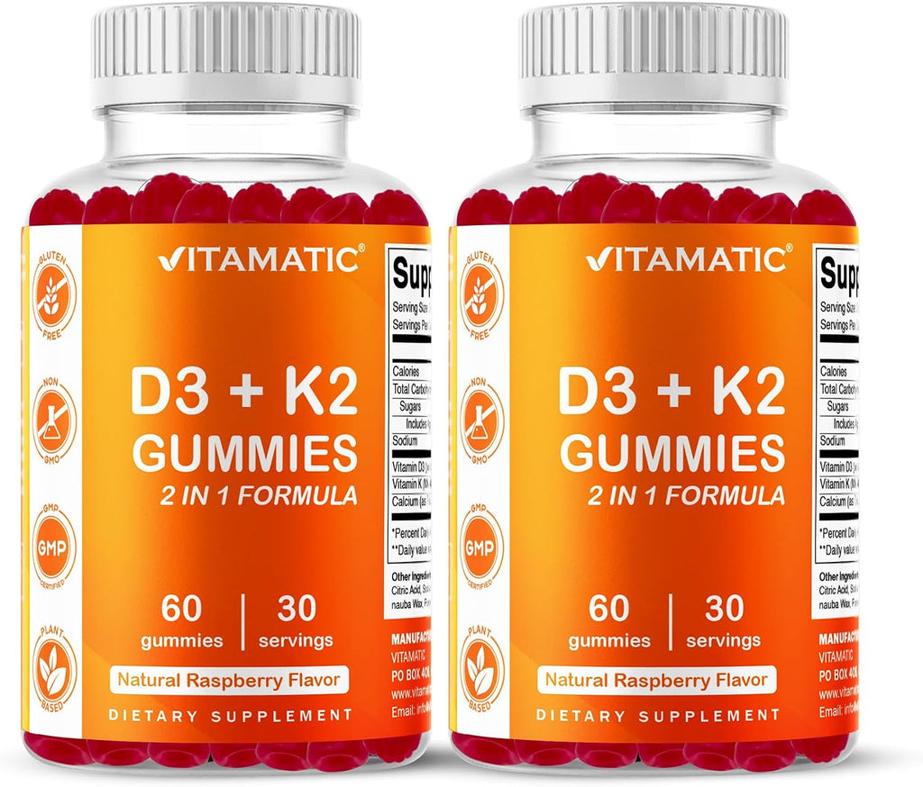 Vitamatic Vitamina D3 + K2 Gominolas – 60 unidades