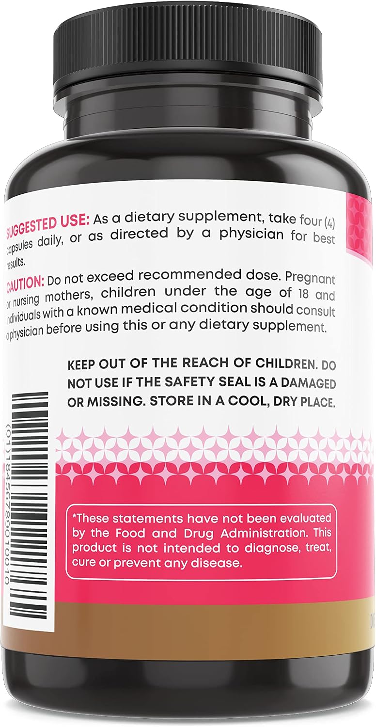 Ancient Bliss Myo y D-Chiro Inositol 40:1, 2050mg por dosis, 120 Cápsulas Veganas