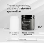 Toniiq Espermidina Ultra Concentrada 500mg - No Sintético - 5 mg por Cápsula - Extracto de Germen de Arroz