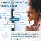 Igennus Super B-Complex Líquido Efervescente, Metilado, Sin Cafeína, Sin Azúcar, Sabor Naranja, Vegano, 120 Comprimidos