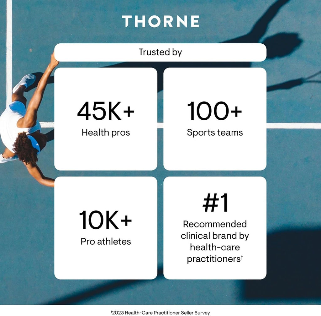 THORNE Glutathione-SR - Suplemento Antioxidante de Liberación Sostenida - 60 Cápsulas