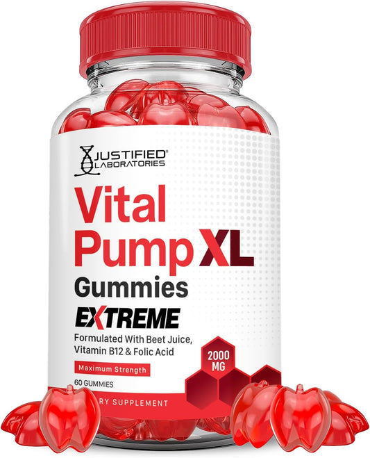 Justified Laboratories Vital Pump XL Extreme 2000MG Gomas de Rendimiento