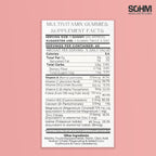 SOHM Multivitamin Gummies para Hombres y Mujeres, 60 unidades – Gomitas diarias con Vitaminas A, C, D3, E y Ácido Fólico