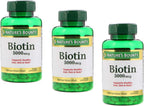Nature's Bounty Biotina 5000 mcg, 150 Cápsulas Blandas