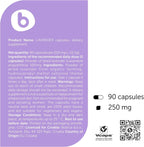 Cápsulas de Lavanda Orgánica - 90 Cápsulas Veganas para Relajación y Bienestar