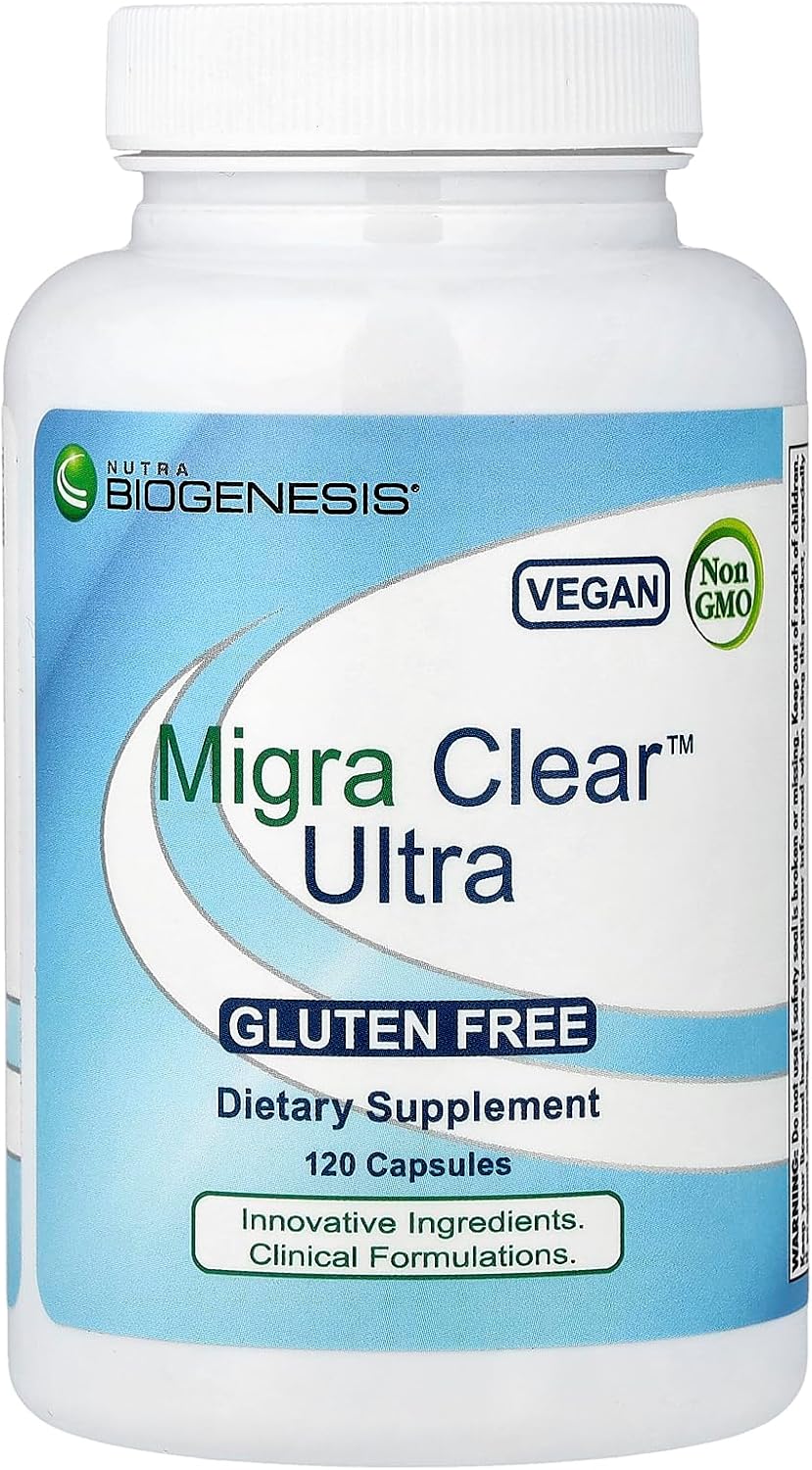 Biogenesis Ultra Migra-Clear Veg Capsules, 120 Count