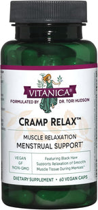 Vitanica Cramp Relax, Apoyo Menstrual, Vegano, 60 Cápsulas