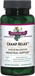 Vitanica Cramp Relax, Apoyo Menstrual, Vegano, 15 Cápsulas