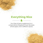Balance of Nature Fiber & Spice - Cáscara de Psyllium, Semilla de Lino, Cúrcuma y Manzana - 30 Dosis
