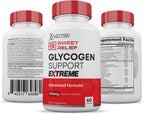 (2 Pack) Sweet Relief Glycogen Support Extreme Pills Advanced Formula 1295MG Zero Artificial Colors Flavoring Preservatives 120 Cápsulas