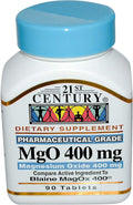 21st Century Óxido de Magnesio 400 mg - 180 Comprimidos (Pack de 2)