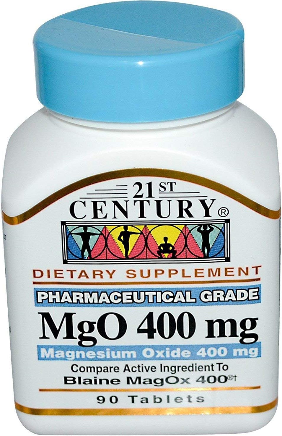 21st Century Óxido de Magnesio 400 mg - 180 Comprimidos (Pack de 2)