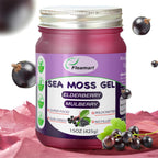 Fleamart Sea Moss Gel - Gel de Musgo de Mar Natural Wildcrafted con Sabor a Saúco, 425g