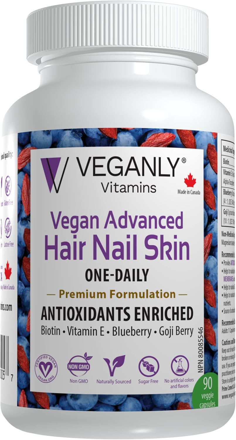 Vegan Advanced Hair Nail Skin One-Daily, 90 Cápsulas Veganas