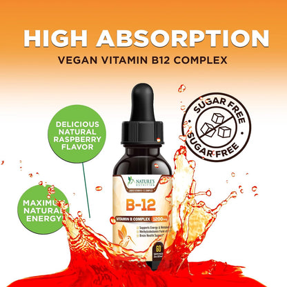 Vitamina B12 en Gotas - Metilcobalamina 1200 – Función psicológica normal: Contribuye al bienestar mental y la – Image 6