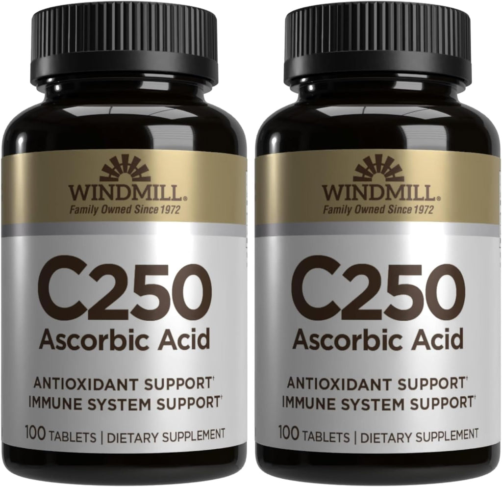 Vitamina C 250 mg, 100 Comprimidos - Windmill