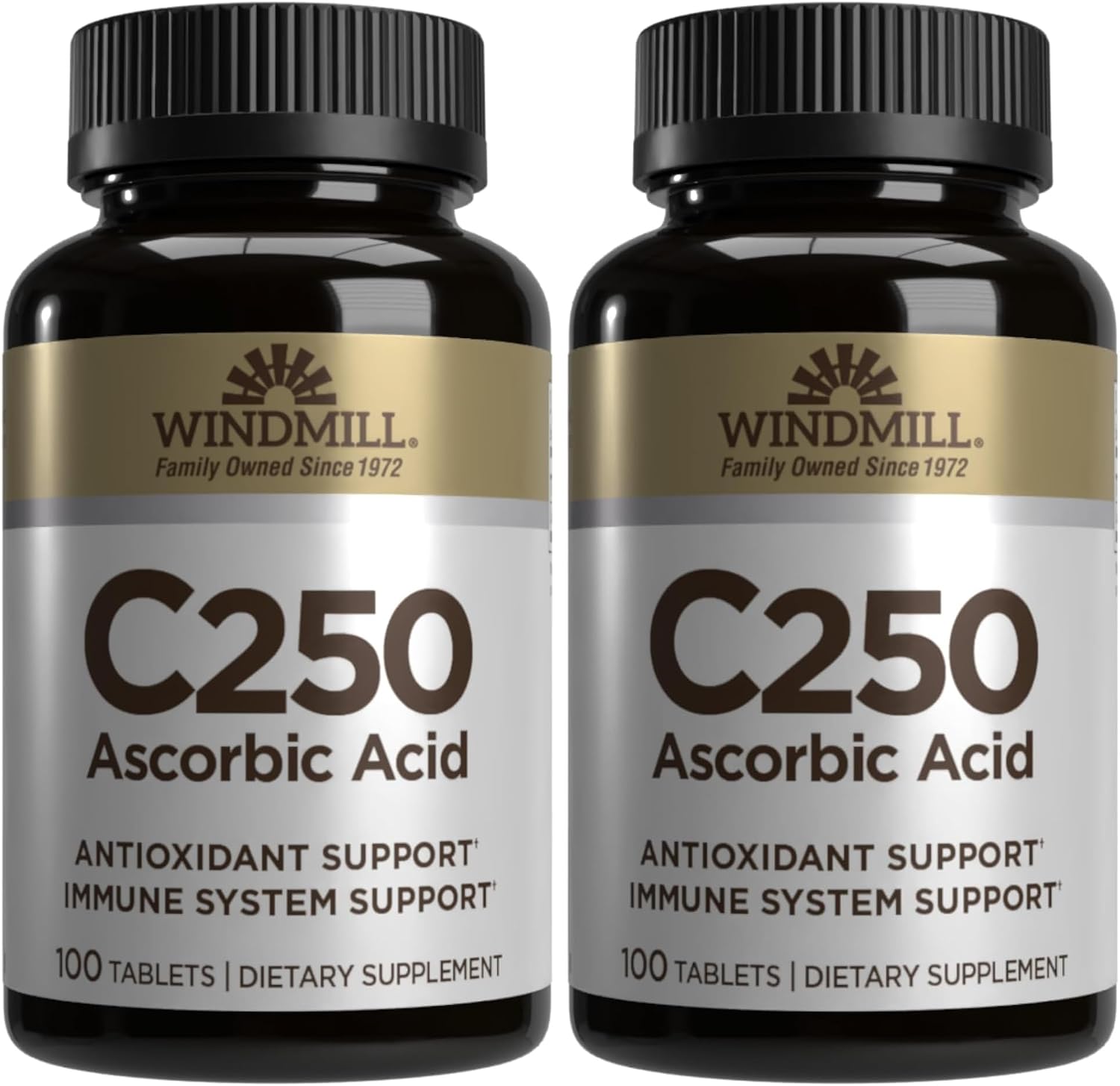 Vitamina C 250 mg, 100 Comprimidos - Windmill