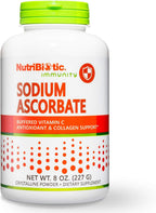 NutriBiotic Ascorbato de Sodio: Vitamina C Tamponada en Polvo, 227 g