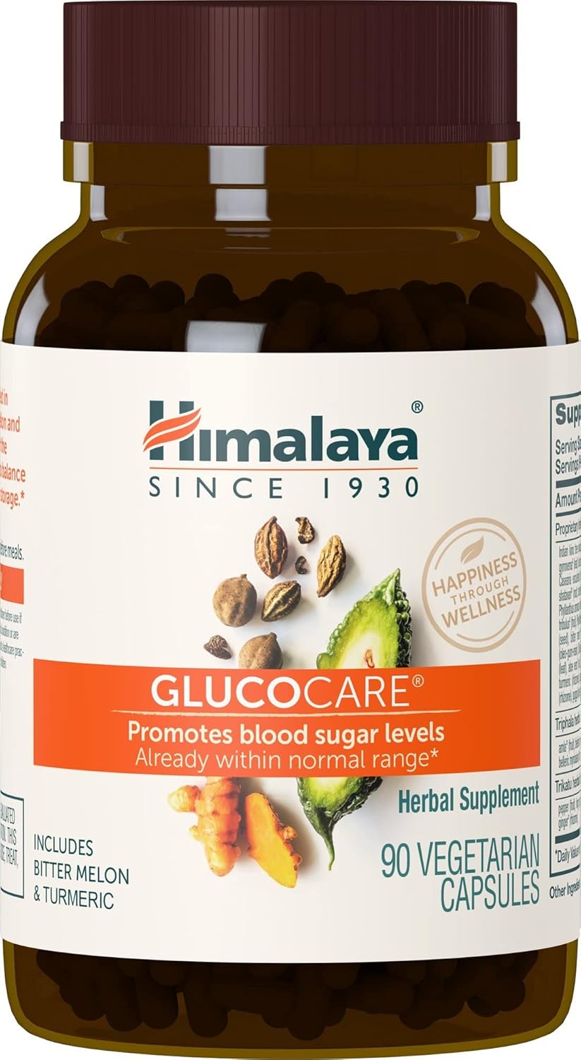 Himalaya GlucoCare – 90 Cápsulas – Apoyo al Metabolismo de la Glucosa