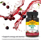 Country Life Methyl B12 5000 mcg - 60 Comprimidos Sublinguales - Vegano y Sin Gluten