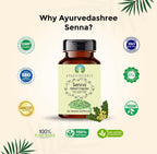 AYURVEDASHREE Senna Extract 500mg - 60 Cápsulas Vegetarianas | Cassia Angustifolia | 100% Natural | Vegano | Sin Gluten