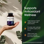NatureBell Resveratrol - 180 Cápsulas Vegetarianas - 1000mg Extracto de Polygonum Cuspidatum - Apoyo Antioxidante