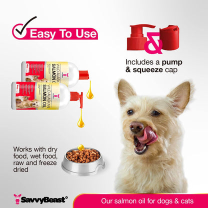 SavvyBeast Aceite de Salmón Salvaje de – Función cardíaca y cerebral: El DHA es un componente clave en el – Image 3