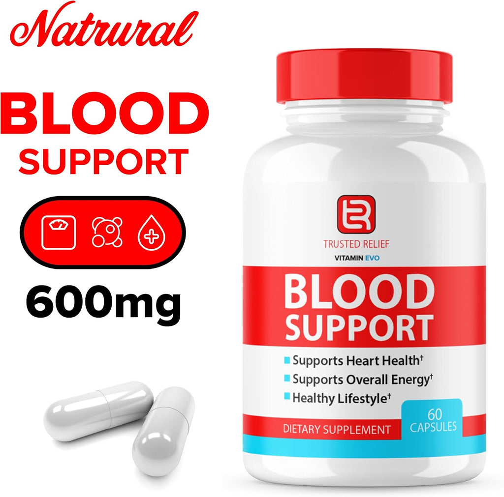 Trusted Relief Blood Support Cápsulas - Apoyo para Niveles Saludables y Circulación
