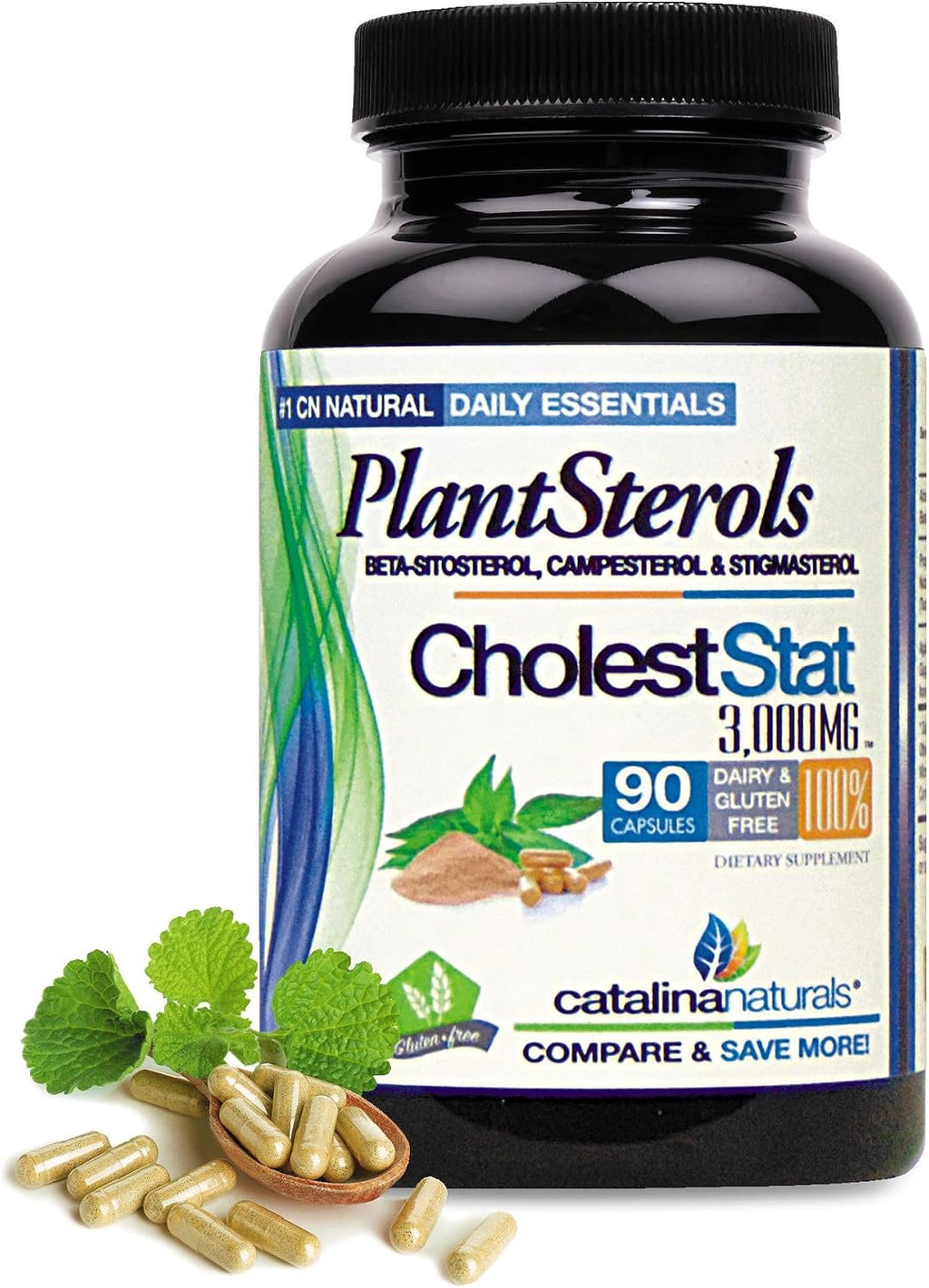 Triple Strength Formula - Cholest-Stat - Complejo de Fitoesteroles - 3000mg Máxima Potencia - 90 Cápsulas