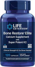 Life Extension Bone Restore Elite – Complemento de Calcio con K2, D3, Magnesio, Boro y Zinc
