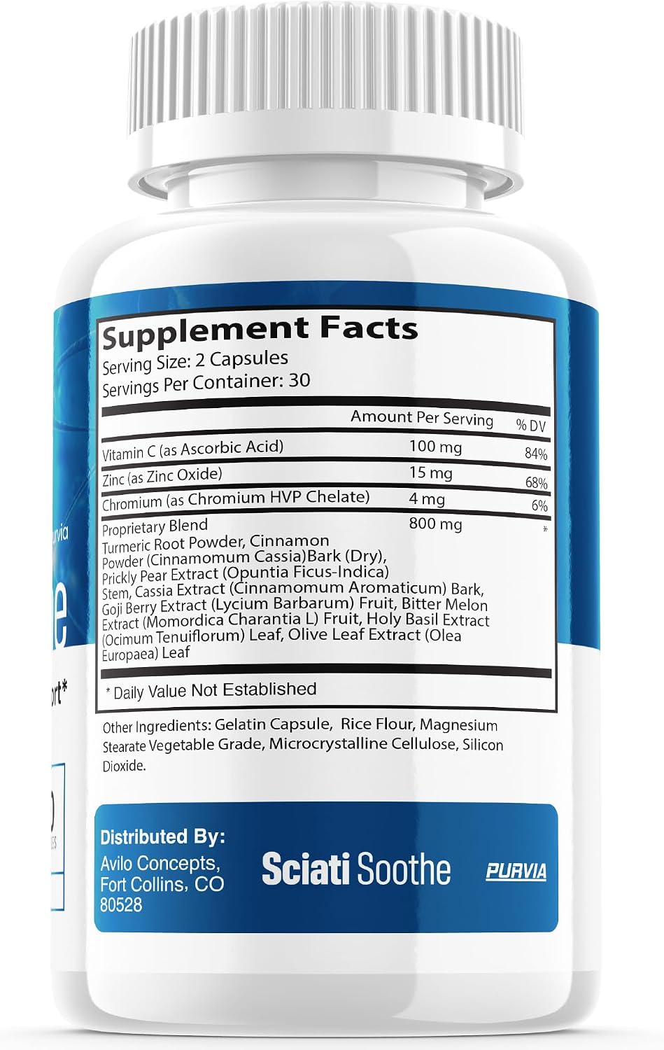 Sciatisoothe Suplemento para el Bienestar Nervioso - Cápsulas de Vitaminas y Minerales - Fórmula Avanzada (60 Cápsulas)