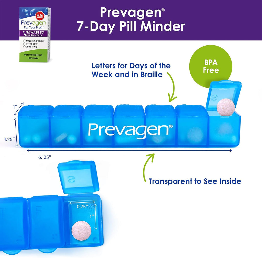 Prevagen Regular Strength Comprimibles Masticables Sabor Arándano - 30 Unidades (1 Mes) con Apoaequorina y Vitamina D3