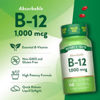 Nature's Truth Vitamina B12 1000 mcg - 150 Cápsulas Blandas