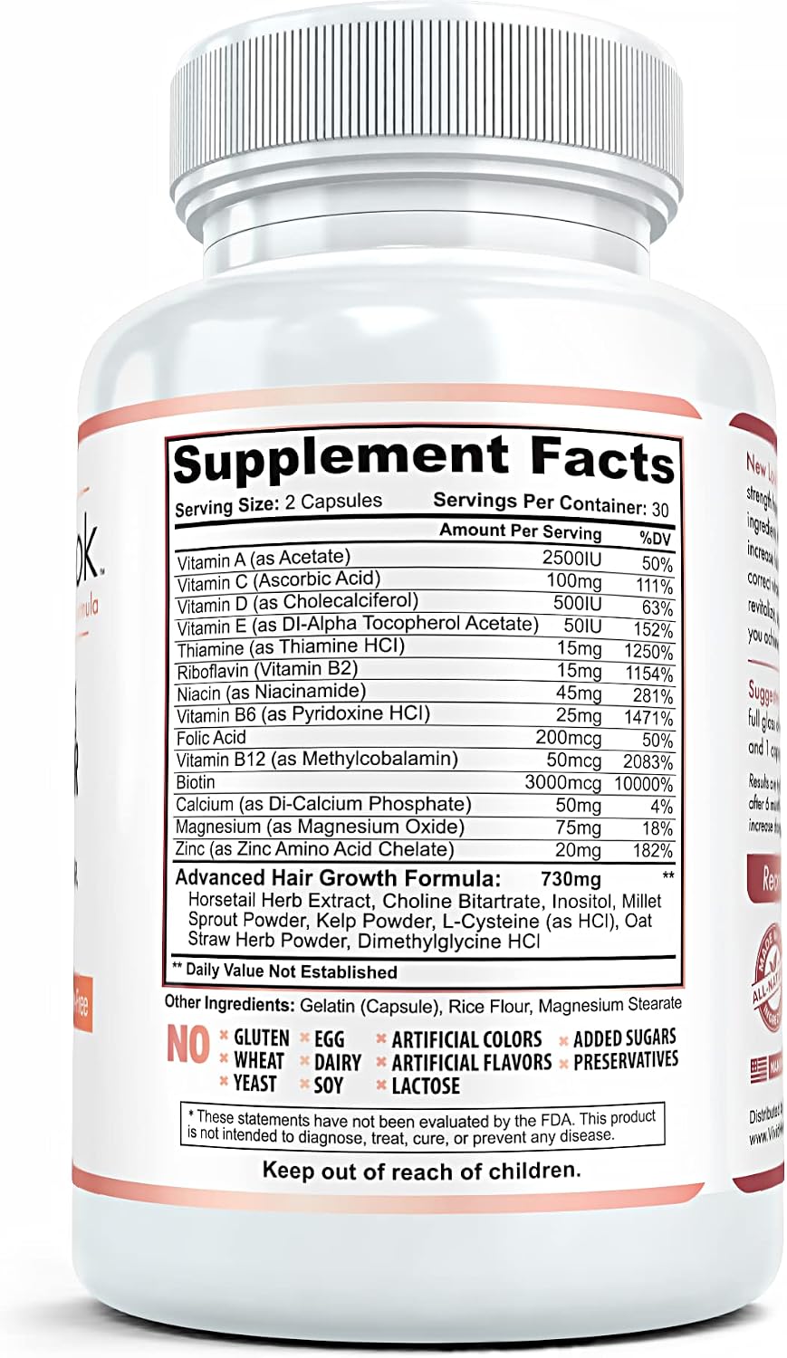 New Look Hair Growth Support Vitamins – 60 Cápsulas