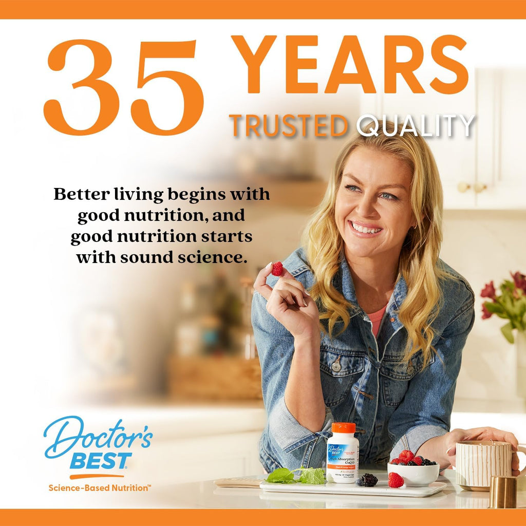 Doctor's Best B12 1500 mcg - Metilcobalamina Activa - 60 Cápsulas Veganas