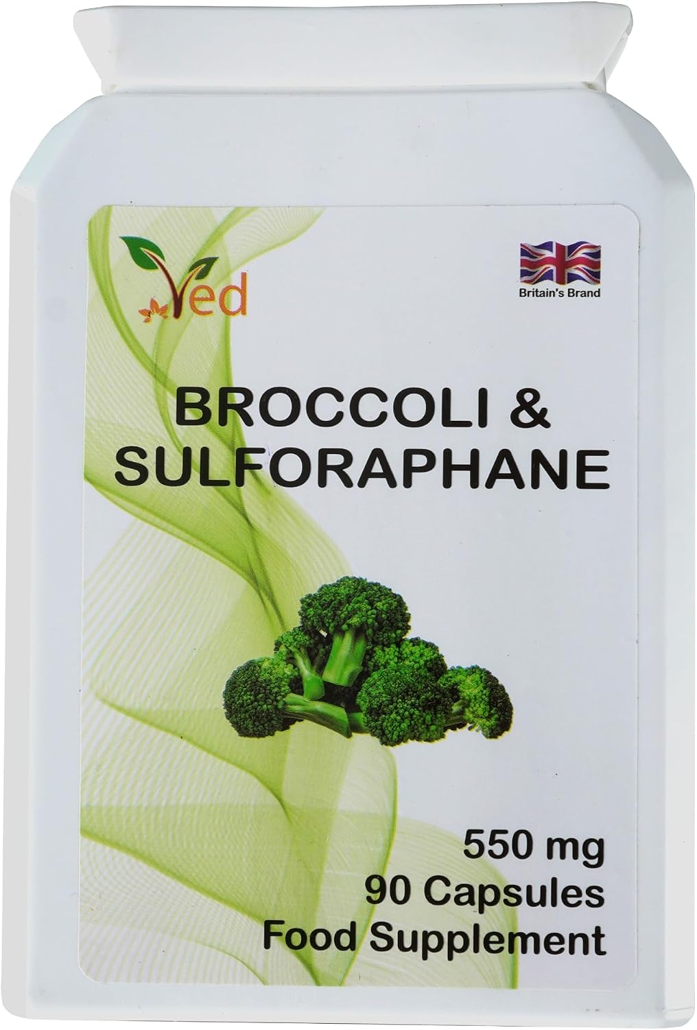 Broccoli Sulforaphane 550 mg - 90 Cápsulas (45 Días)