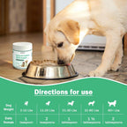 Multivitamínico en polvo para perros con probióticos y Omega-3 - 454 g (1 lb)