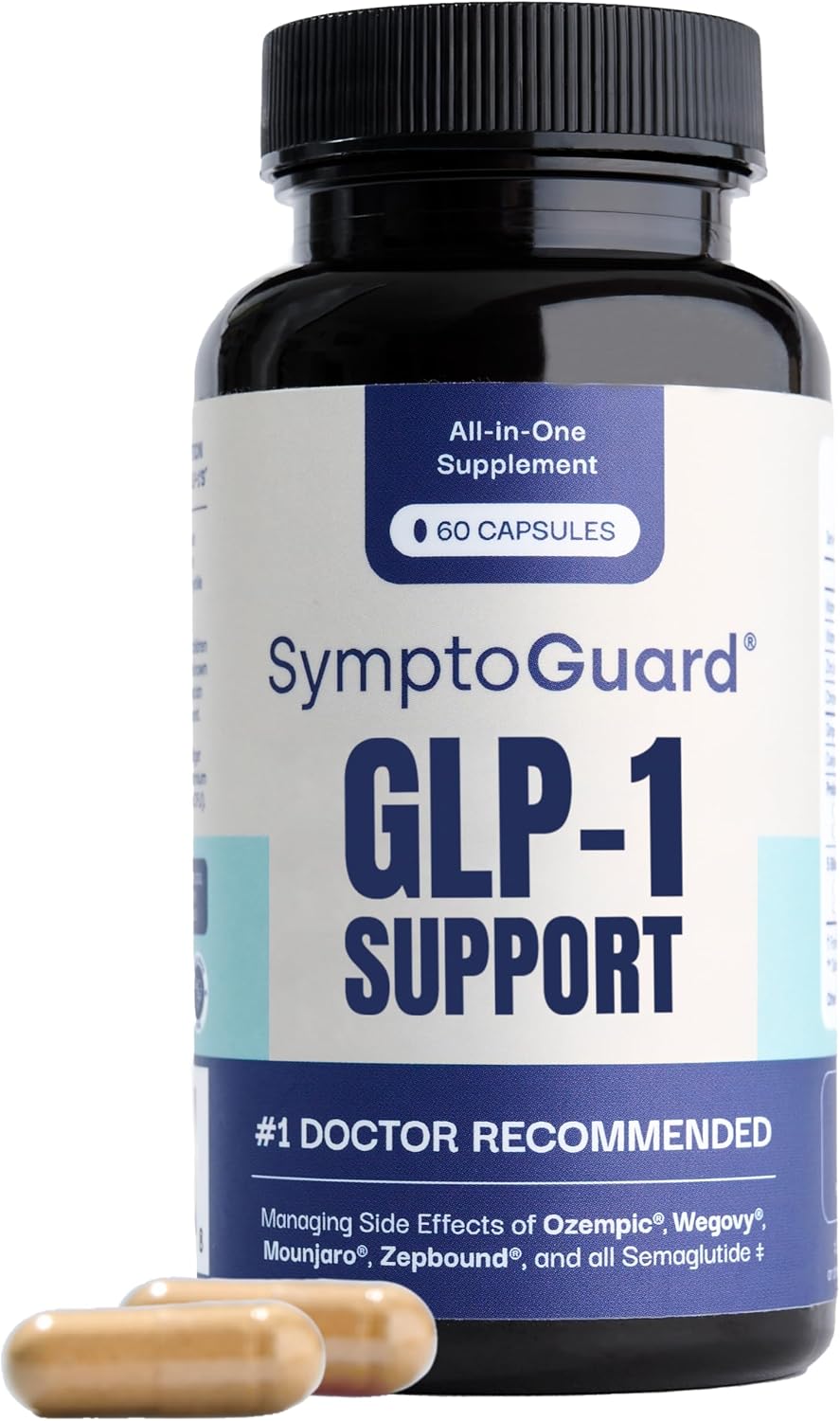 SymptoGuard Apoyo Digestivo GLP-1 - 60 Cápsulas (30 Días)