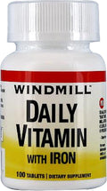 Windmill Daily Multivitamin with Iron - 100 Tablets (Pack of 3)