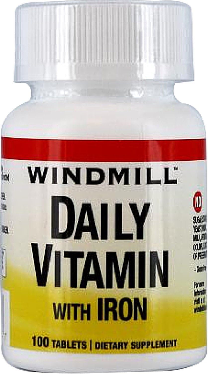 Windmill Daily Multivitamin with Iron - 100 Tablets (Pack of 3)