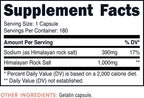 Bucked Up Sal del Himalaya 1000mg Cápsulas, Bucked Up Essentials (180 Cápsulas)
