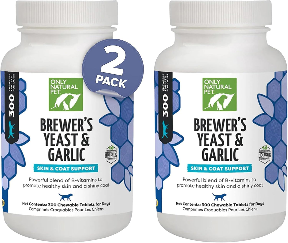 Only Natural Pet Masticables de Levadura de Cerveza y Ajo - 300 Comprimidos (3 Paquetes) – Image 9